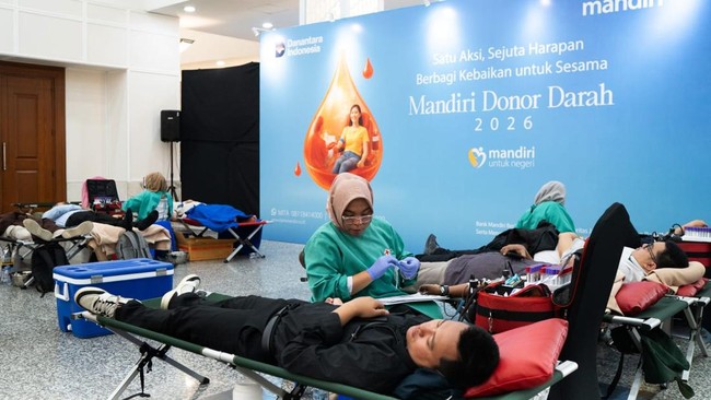 Sharing Goodness with Others: Bank Mandiri Holds Mass Blood Donation Drive