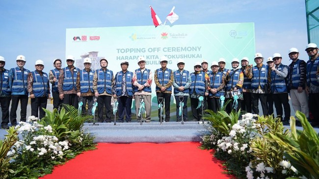 WIKA Tops Off Construction of RSJPD Harapan Kita-Tokushukai