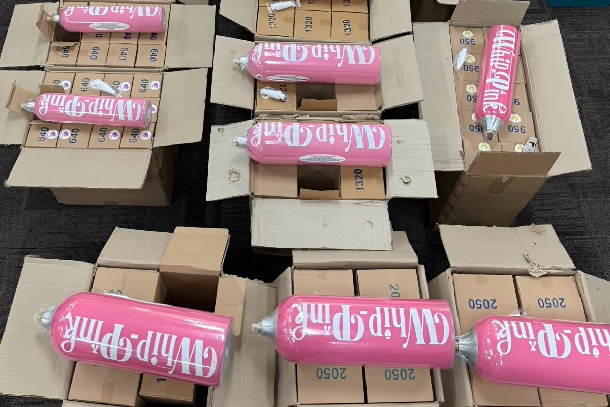 Police uncover illegal N2O gas factory in Jakarta