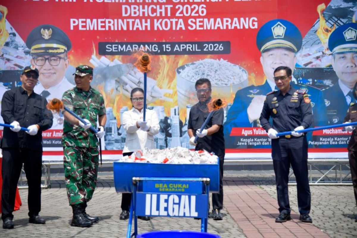 7.3 Million Illegal Cigarettes Destroyed in Semarang