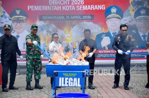 7.3 Million Sticks of Untaxed Illegal Cigarettes Destroyed in Semarang