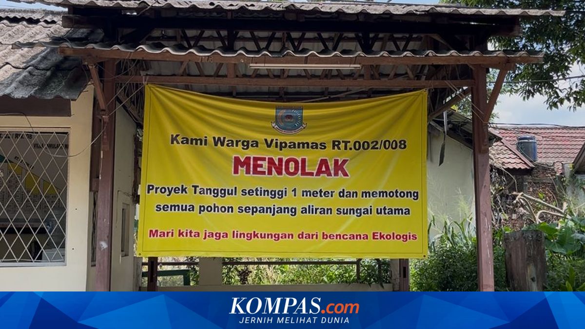 Pamulang Mas Residents Reject 1-Metre Embankment, Concerned About Tree Felling and Reduced Water Absorption