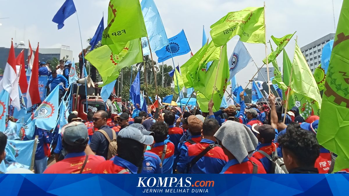 Labour Demonstration in Jakarta Today: Beware of Traffic Jams on Several Road Sections