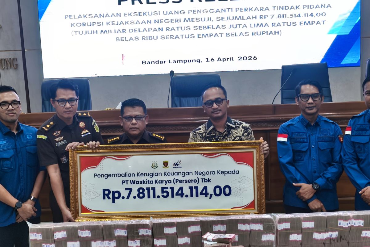 Lampung Attorney General's Office Executes Rp7.8 Billion Substitute Fine in Tol Terpeka Corruption Case