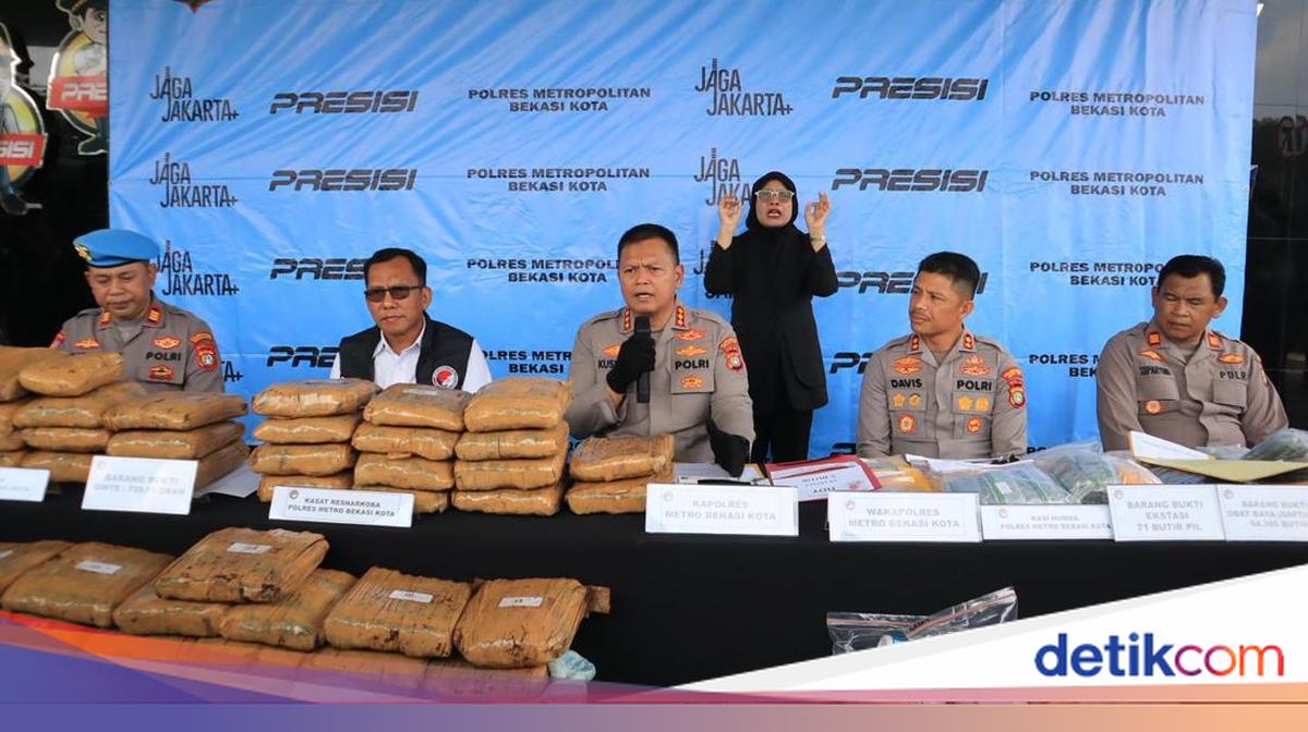 Bekasi City Police Uncover 80 Drug Cases, 98 Suspects Charged