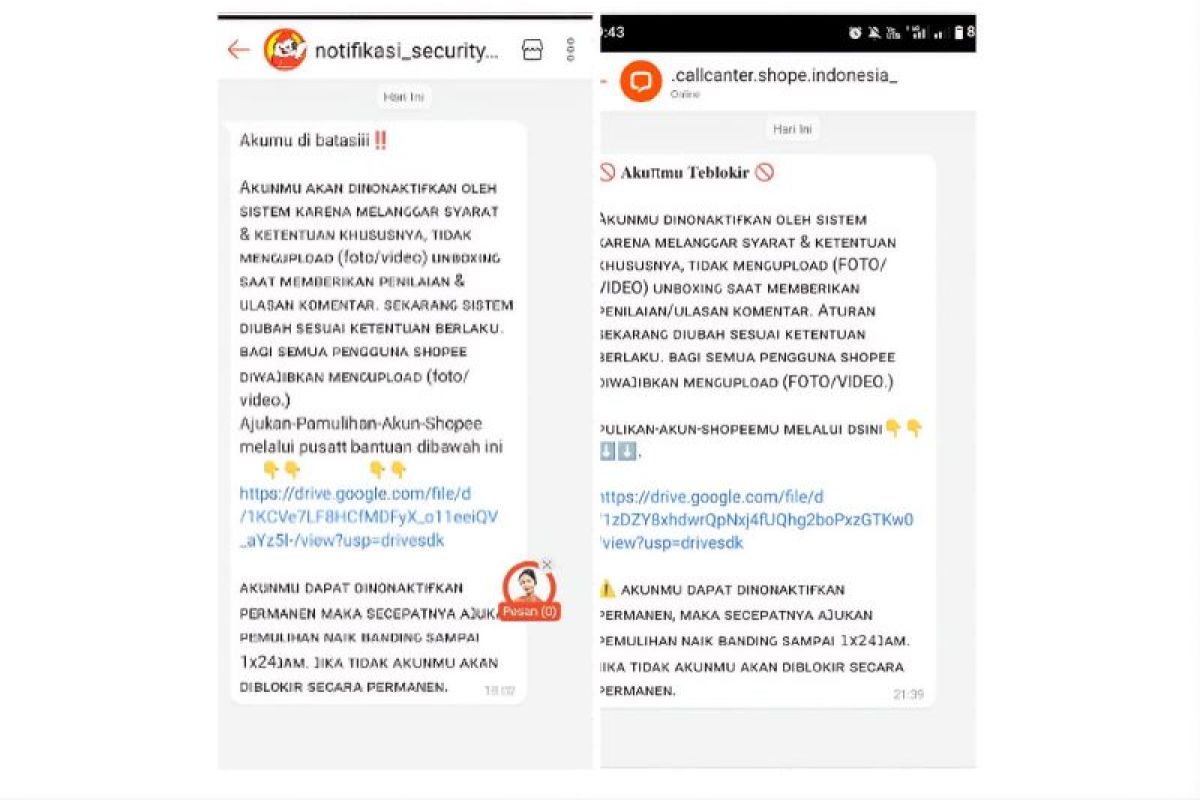 Scam modus disguised as Shopee CS rampant in app chat feature