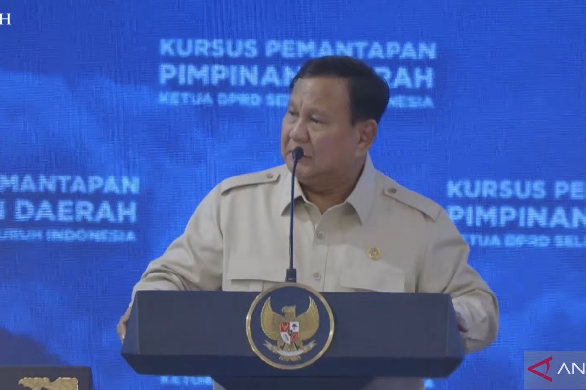 Prabowo gives instructions to DPRD chairmen across Indonesia