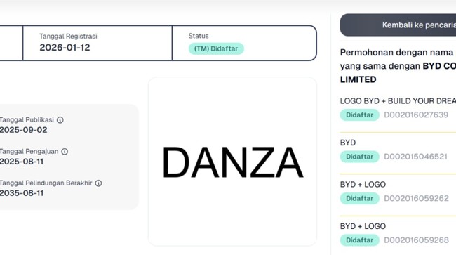 Will Denza's Name in Indonesia Be Changed to Danza? Here's What BYD Says