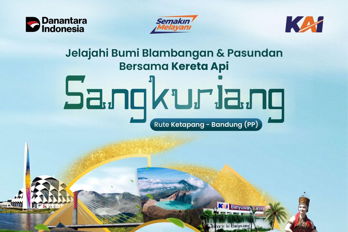 KAI introduces Sangkuriang train on Ketapang-Bandung route, covering 1,002 km