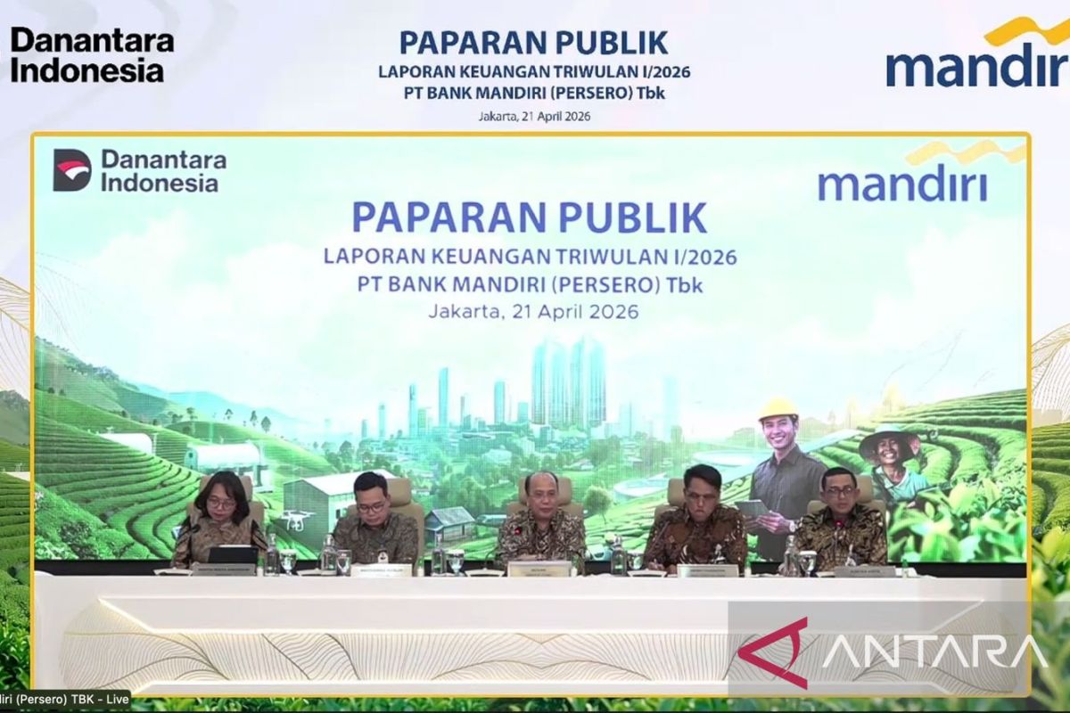 Bank Mandiri's Profit Grows 16.6% to Rp15.4 Trillion in Q1 2026
