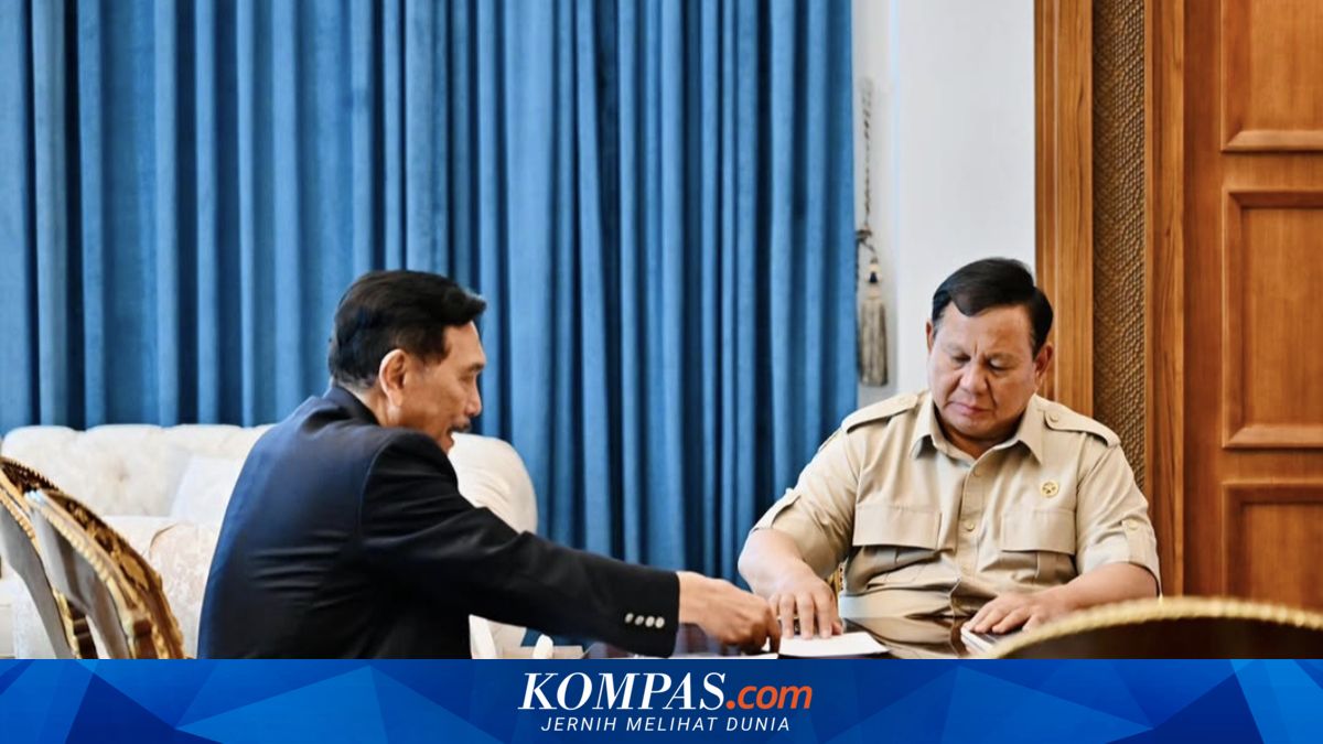 Prabowo Meets Luhut at the Palace, Discusses Economic Situation Amid Global Conflicts