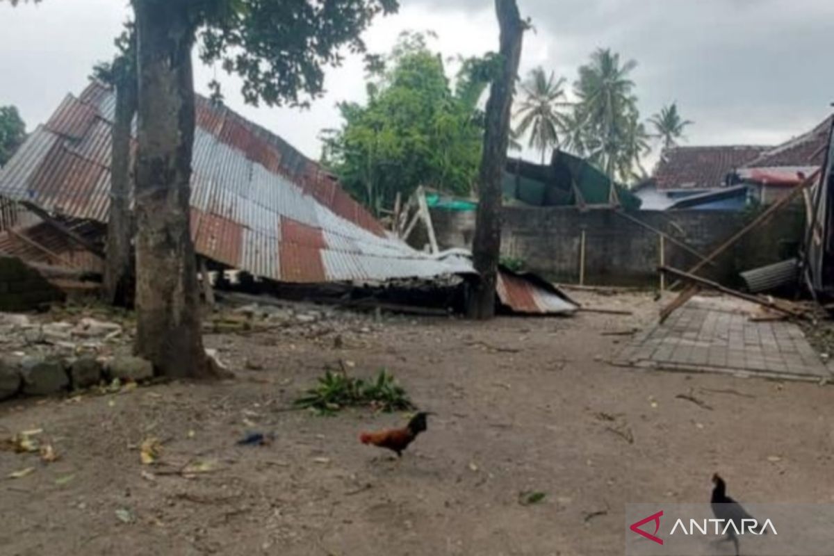 BNPB: 12 houses damaged after being hit by strong winds in NTB