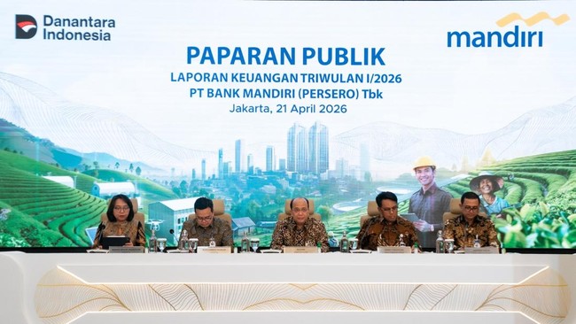 Top! Bank Mandiri Posts Net Profit of Rp15.4 Trillion in Q1 2026