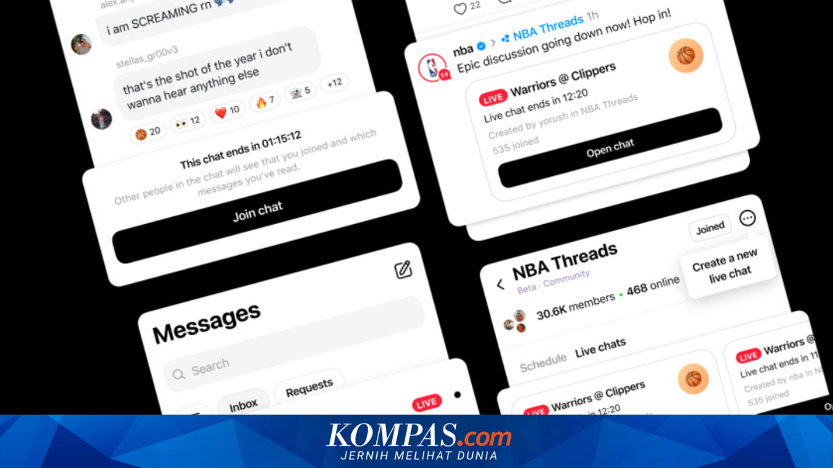 Threads Launches "Live Chats" Feature, Enabling Group Chatting During Major Events