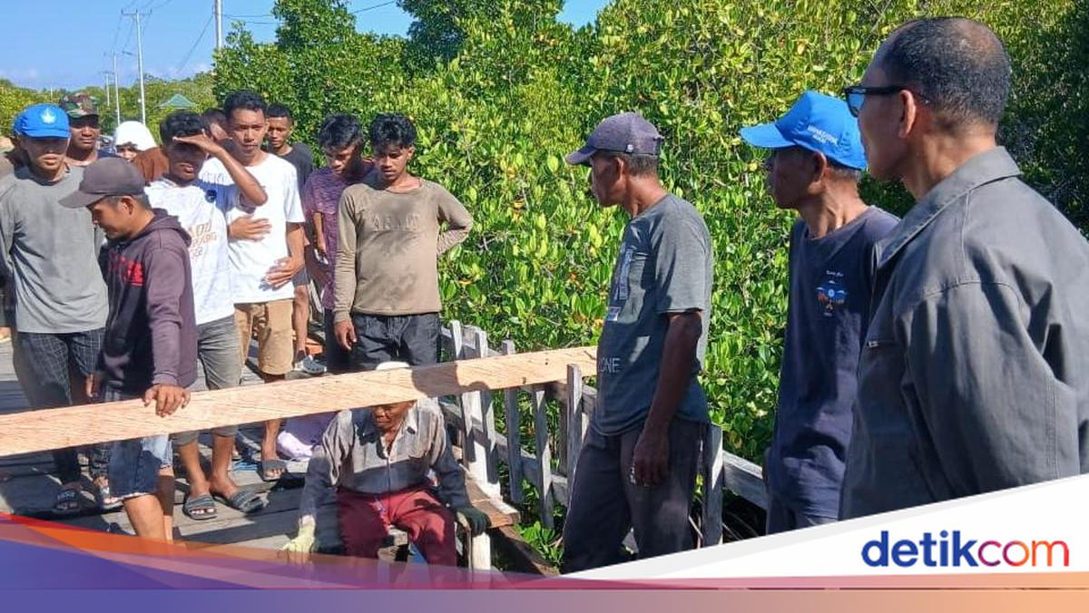 Gerindra Legislator Assists Residents in Repairing Damaged Bridge in Maluku