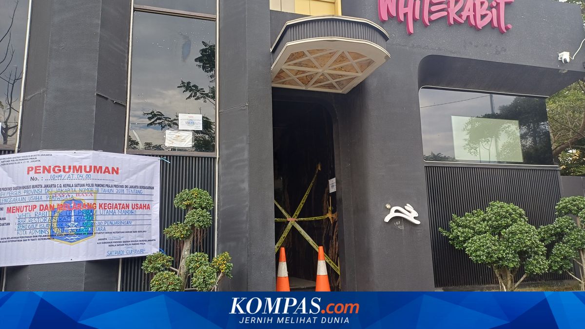 Appearance of Sealed White Rabbit Nightclub in North Jakarta Linked to Drug Case, Closed with Police Tape