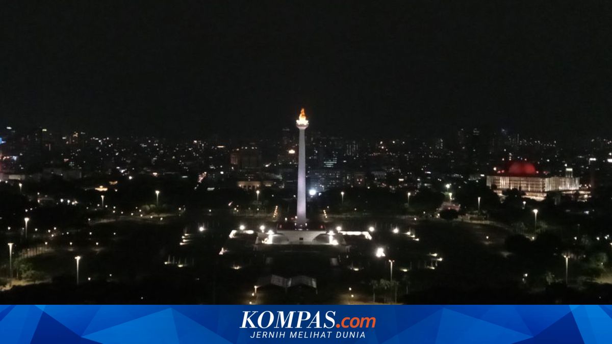 Jakarta Provincial Government to Switch Off Lights Simultaneously Three Times, Monas and Protocol Roads to Go Dark