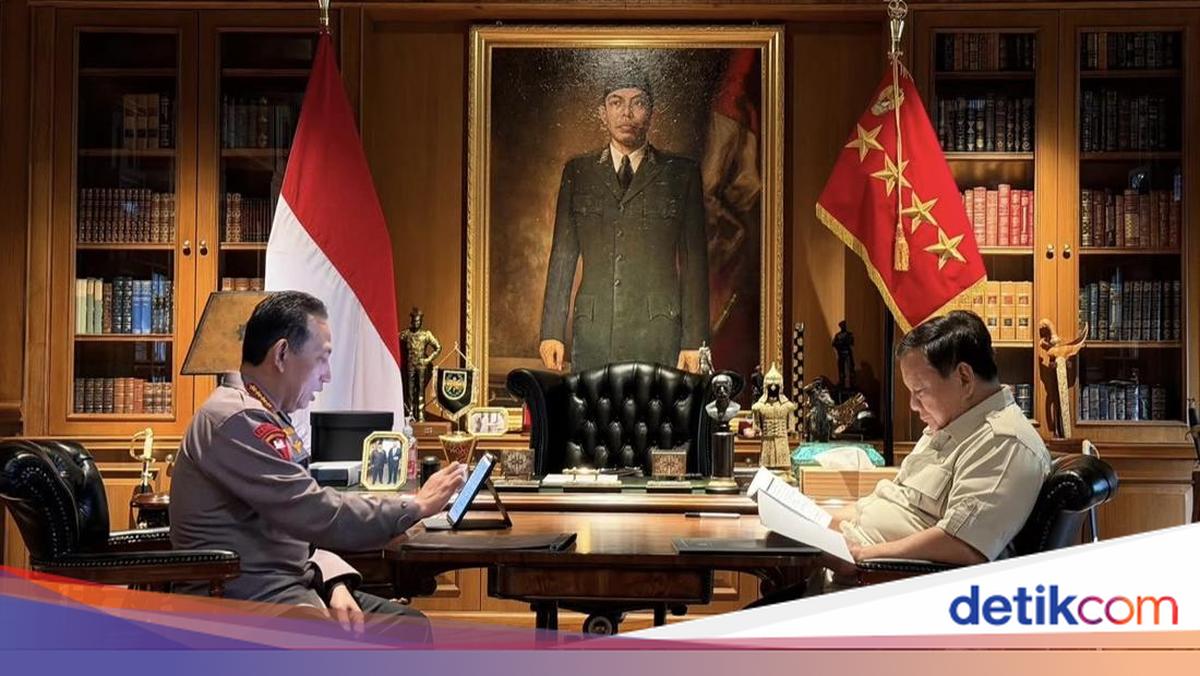 Prabowo and Police Chief Hold Private Meeting in Hambalang, Topics Discussed