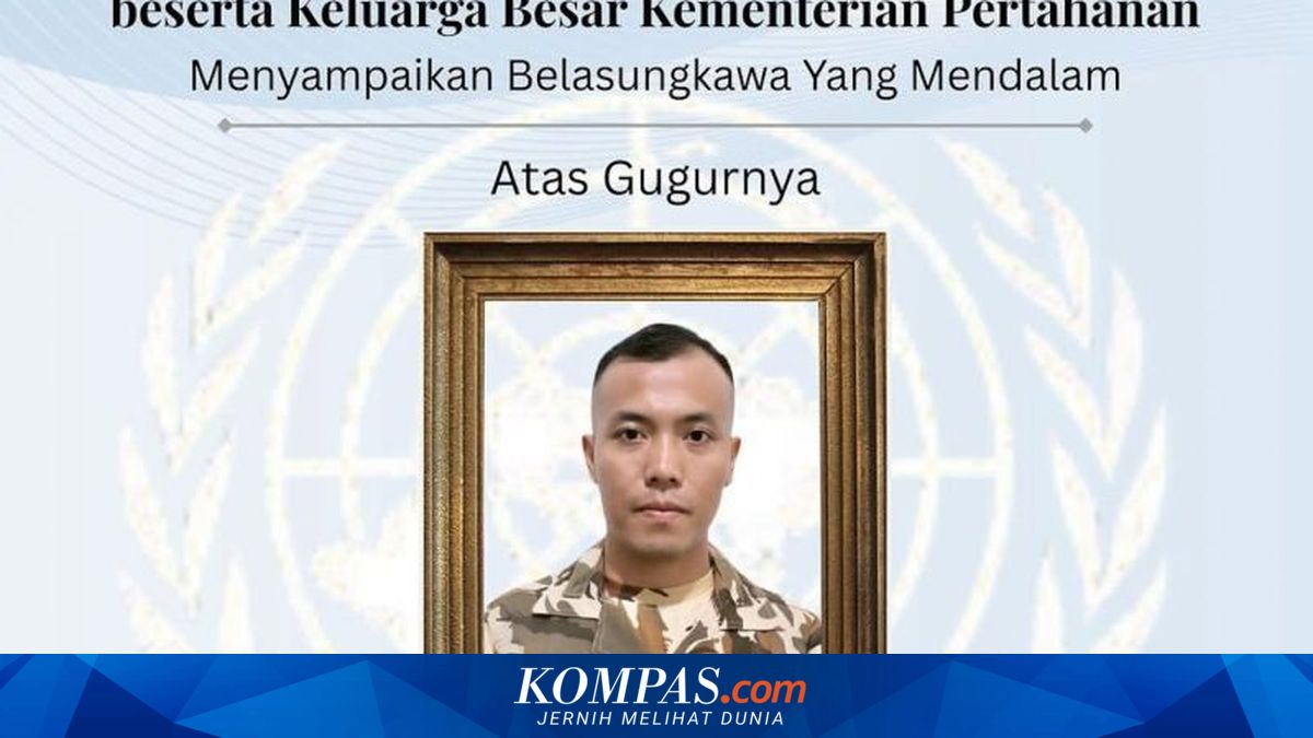 Ministry of Defence Mourns the Passing of Corporal Rico Pramudia, TNI Soldier in UNIFIL