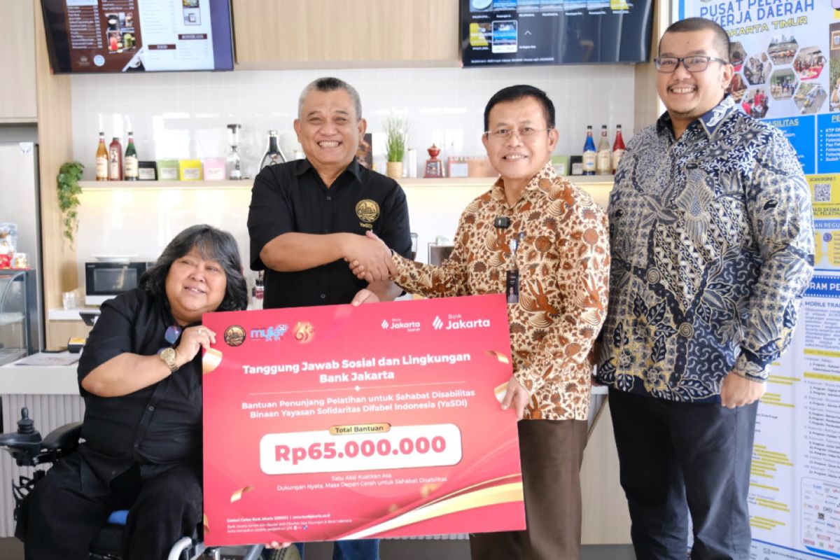 On its 65th Anniversary, Bank Jakarta Provides Assistance for People with Disabilities