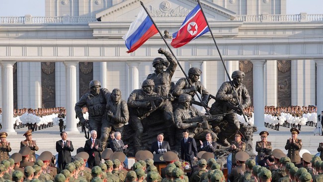 Portrait of North Korea-Russia Uniting Forces, Kim Jong Un Sends Thousands of Troops