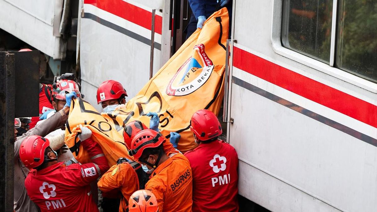 Polri Hospital Identifies 10 Body Bags of Train Accident Victims