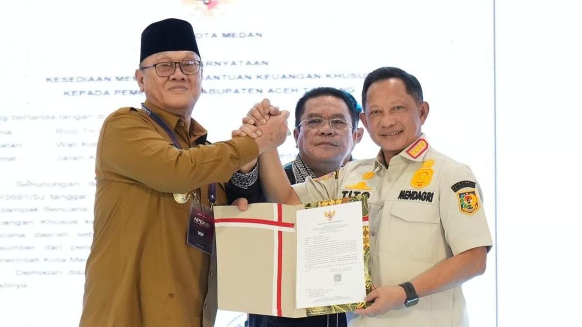 Solidarity from North Sumatra and West Sumatra Drives Aceh's Recovery through Rp287 Billion Grant