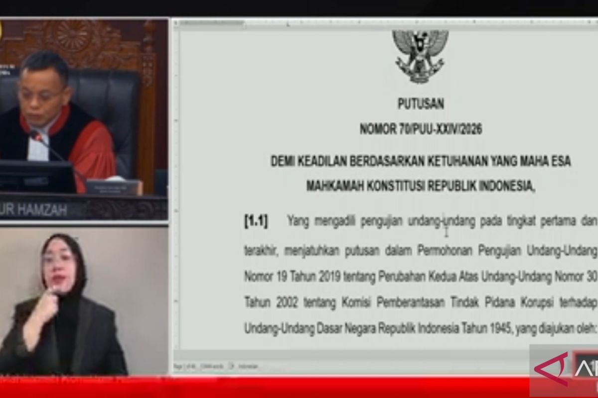 Constitutional Court partially grants application to test requirements for KPK leadership candidates
