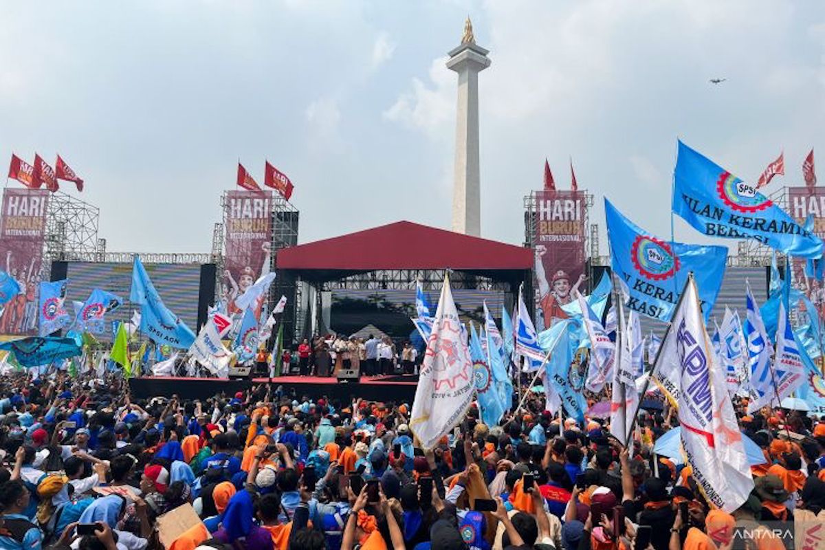 Ditlantas deploys 1,793 personnel to secure May Day commemoration at Monas