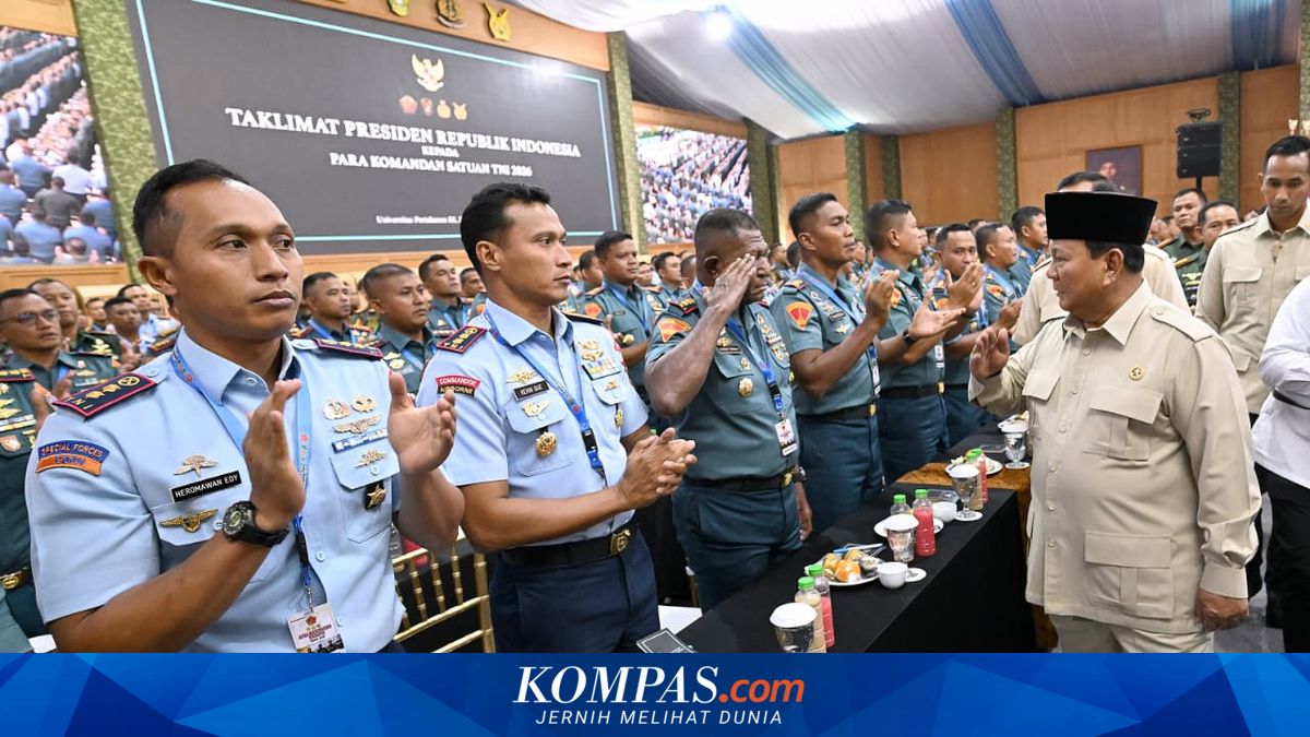 Prabowo Delivers Briefing to 1,500 TNI Unit Commanders, Igniting the Spirit of Struggle and Solidarity