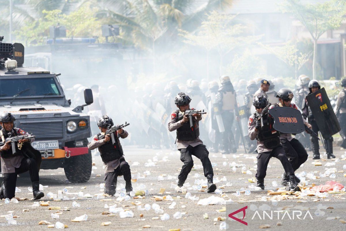 West Papua Police Introduce Sispamkota Simulation to Prevent Anarchic Demonstrations