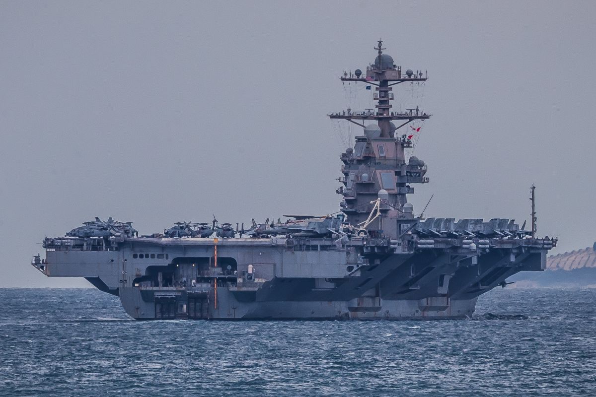 US Aircraft Carrier USS Gerald R. Ford to Depart Middle East Soon