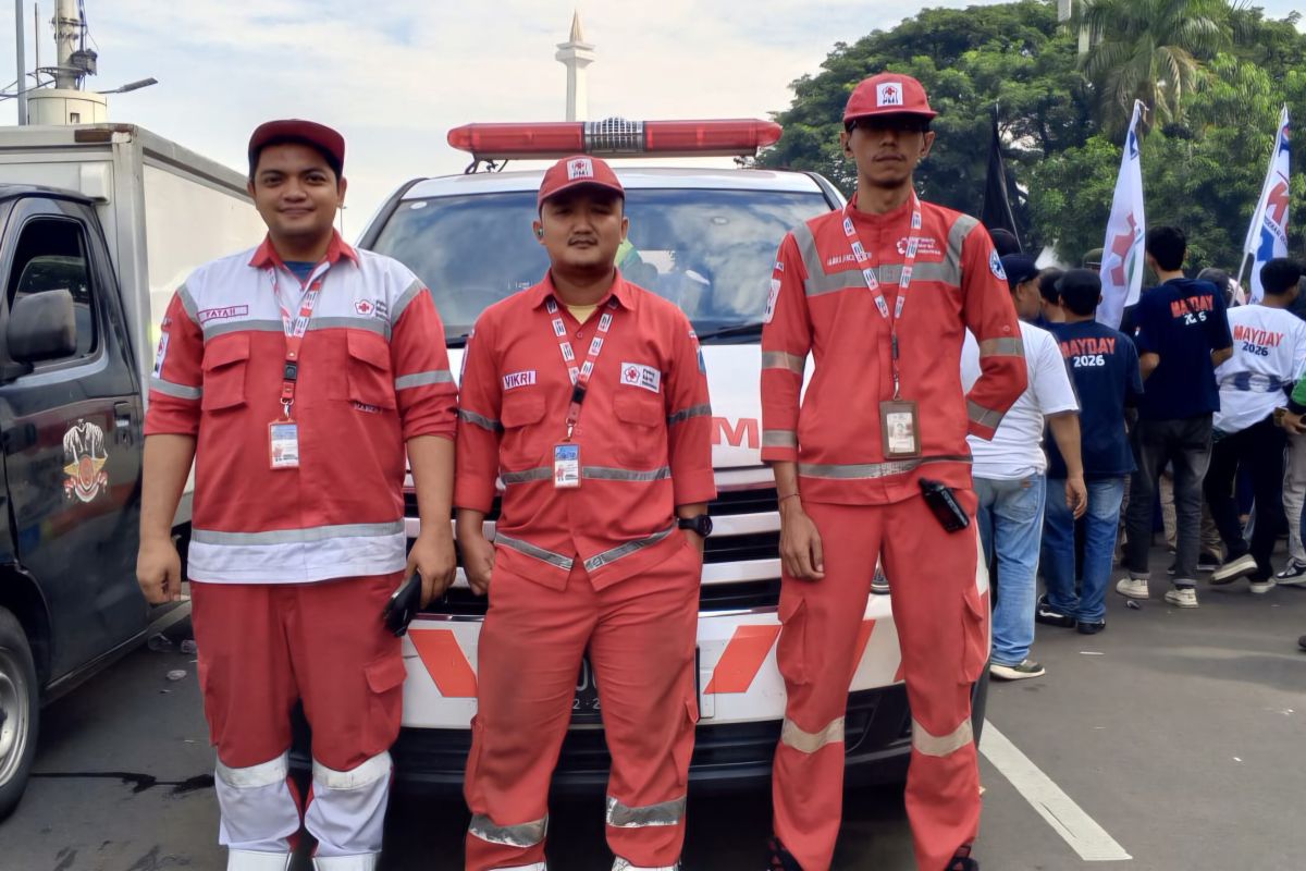PMI deploys ambulances at six points during May Day commemoration