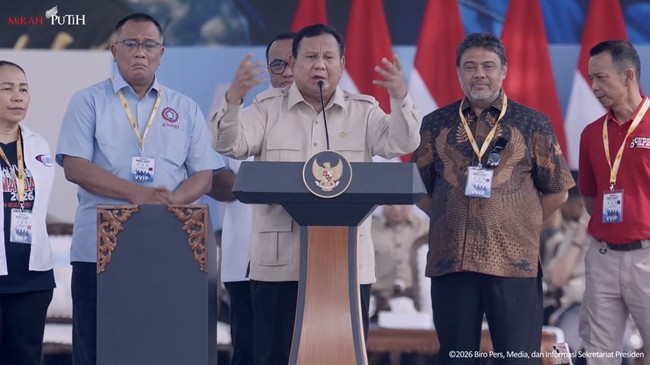 Prabowo Reports to Workers: Marsinah Becomes National Hero and Ratifies Domestic Workers Protection Law