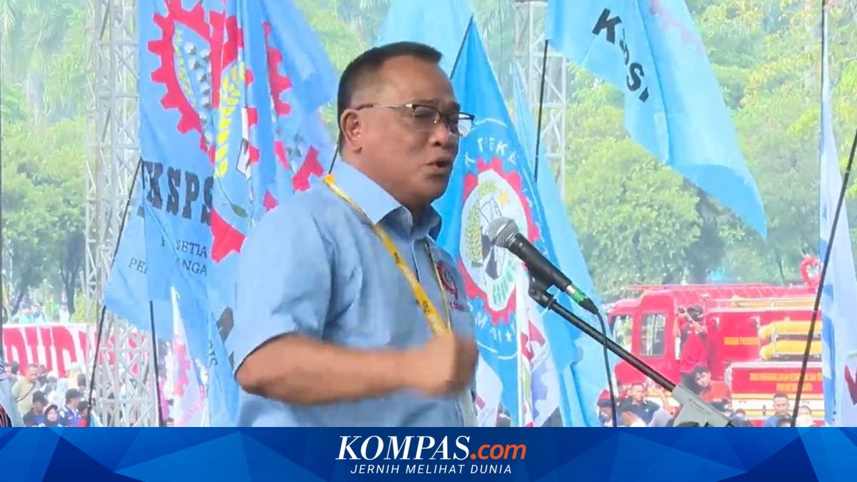 Moment When Jumhur Hidayat Delivers Oration as a Labour Union After Becoming Environment Minister