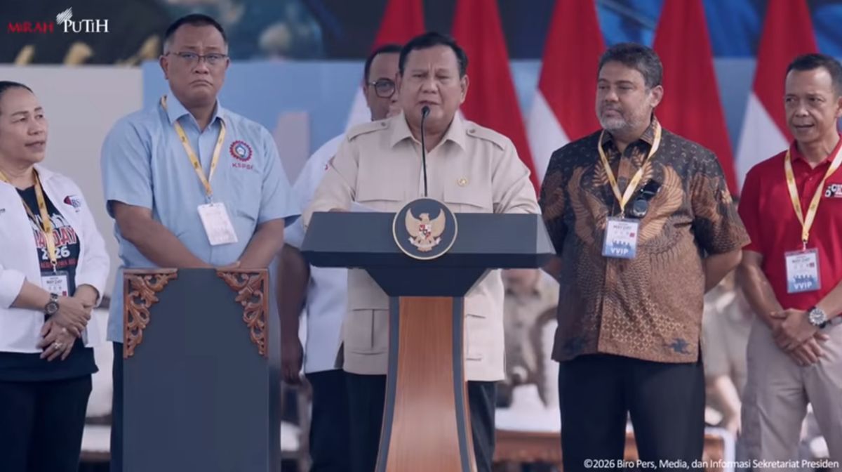 On Labour Day, Prabowo Promises People Can Installment Homes with Low Interest