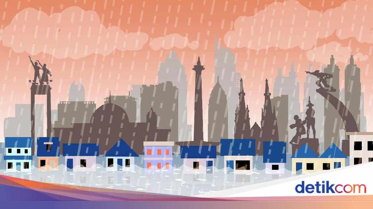 17 Neighbourhoods in Jakarta Still Flooded This Afternoon, Water Levels Reach 1.2 Metres