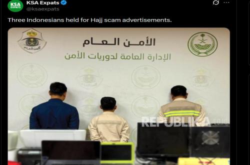 Ministry of Hajj: Three Indonesians Arrested in Saudi Arabia Were Support Staff Recruited in Jeddah