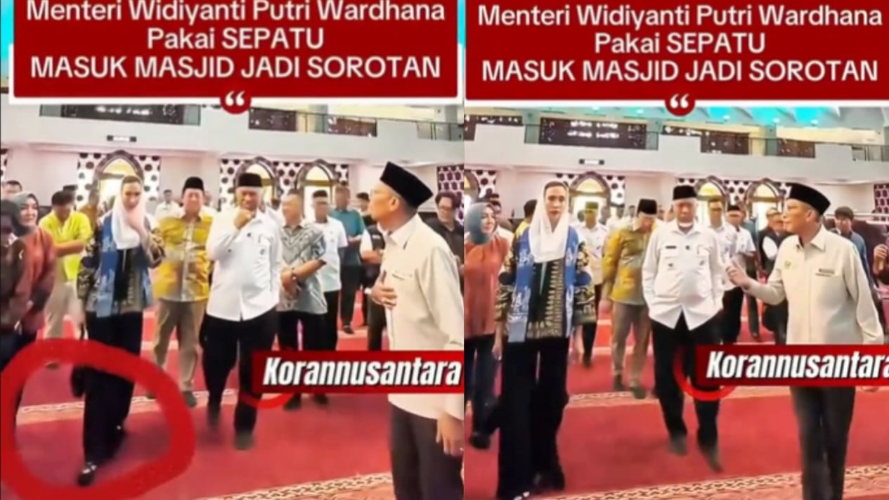 Fact Check: Tourism Minister Enters Mosque Wearing Shoes