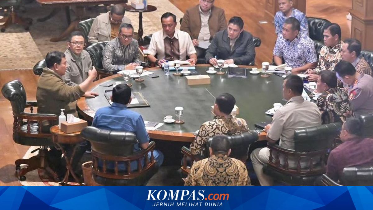 Content of Discussions When Prabowo Calls Defence Minister, Police Chief, and BIN Head to Hambalang