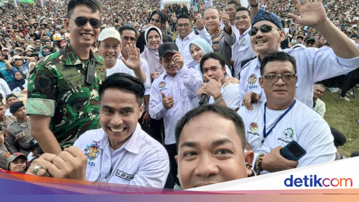 Banten Police Chief and Governor Gather Workers in Serang, Vow to Address Extortion Practices