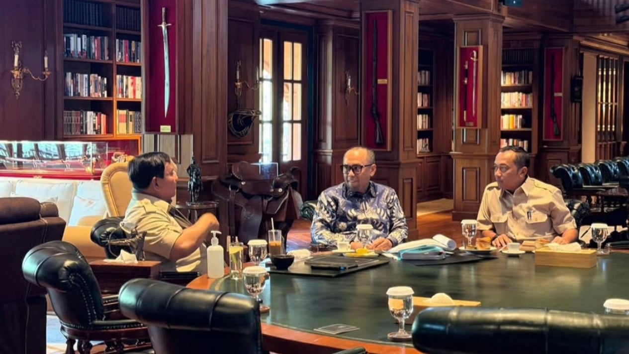 Prabowo Meets PPATK Head in Hambalang to Closely Monitor Government Fund Flows