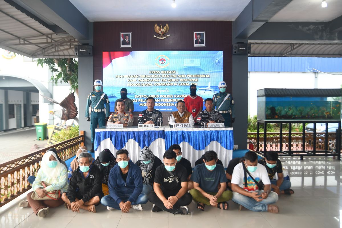 Lanal TBK Thwarts Smuggling of 14 Illegal Indonesian Migrant Workers to Malaysia Again
