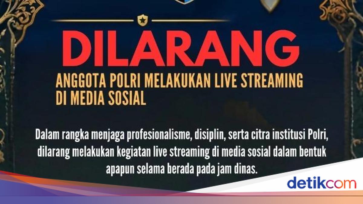 Polri Bans Members from Live Streaming on Social Media While on Duty, Here is the Reason