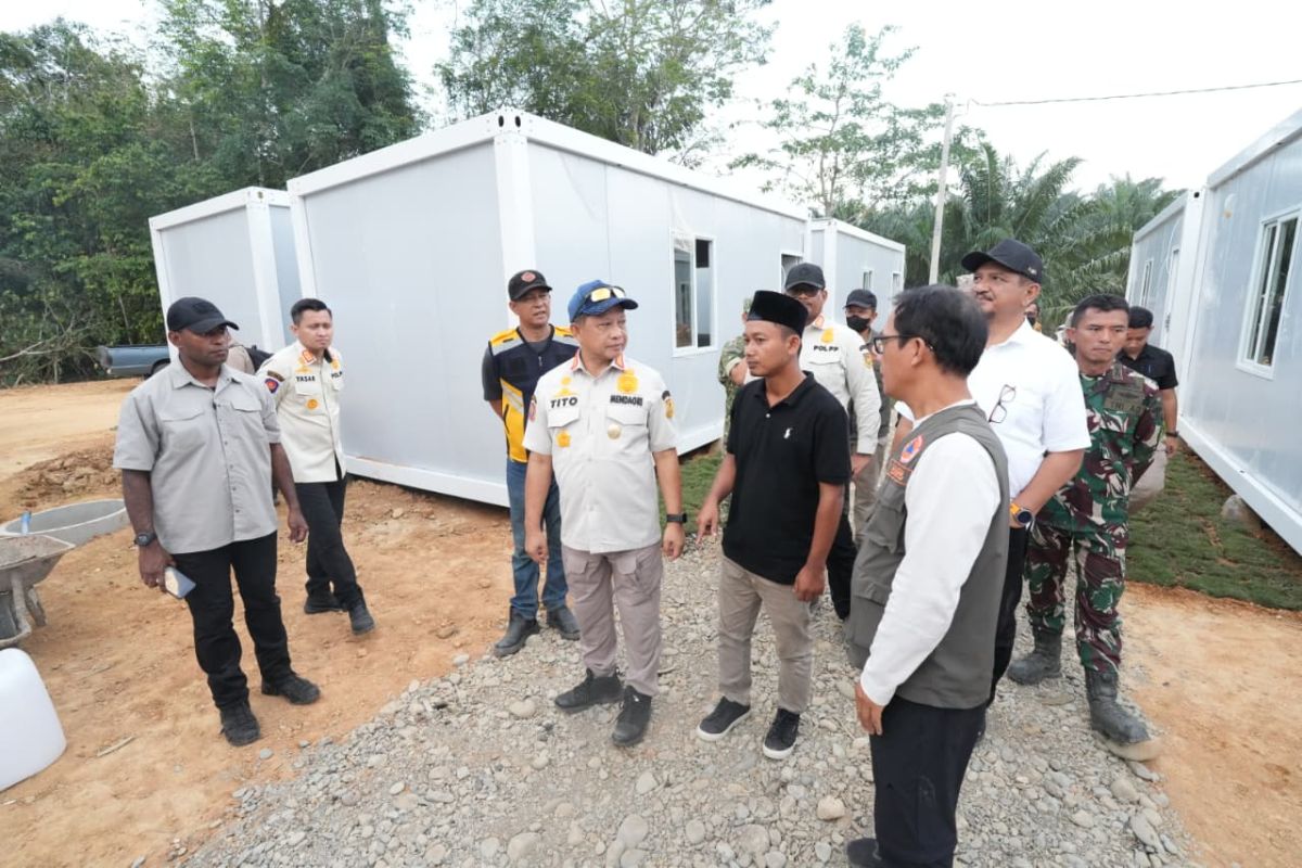 Task Force PRR completes temporary housing construction in North Sumatra and West Sumatra