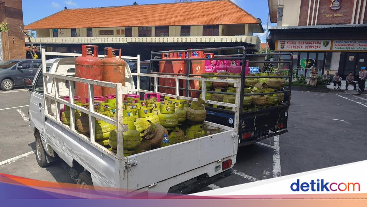Official LPG Depot in Denpasar Mixes Subsidised Gas, Police Seize Dozens of Gas Cylinders