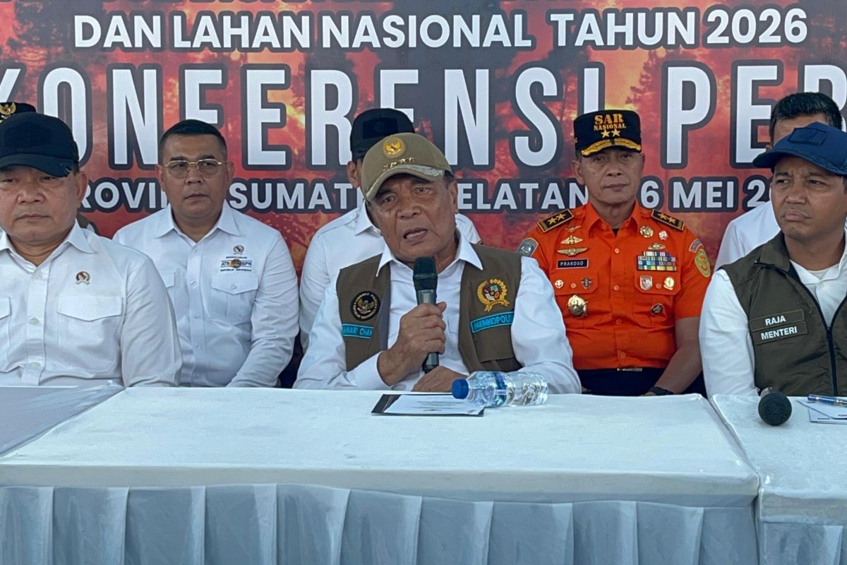 Coordinating Minister for Political and Security Affairs requests 12 fire-prone areas in South Sumatra be prioritised
