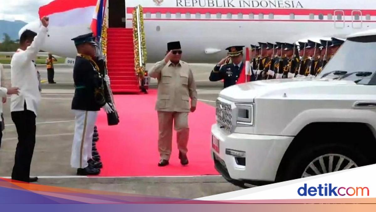 Arriving in the Philippines, Prabowo Rides Maung for the First Time During Overseas Visit