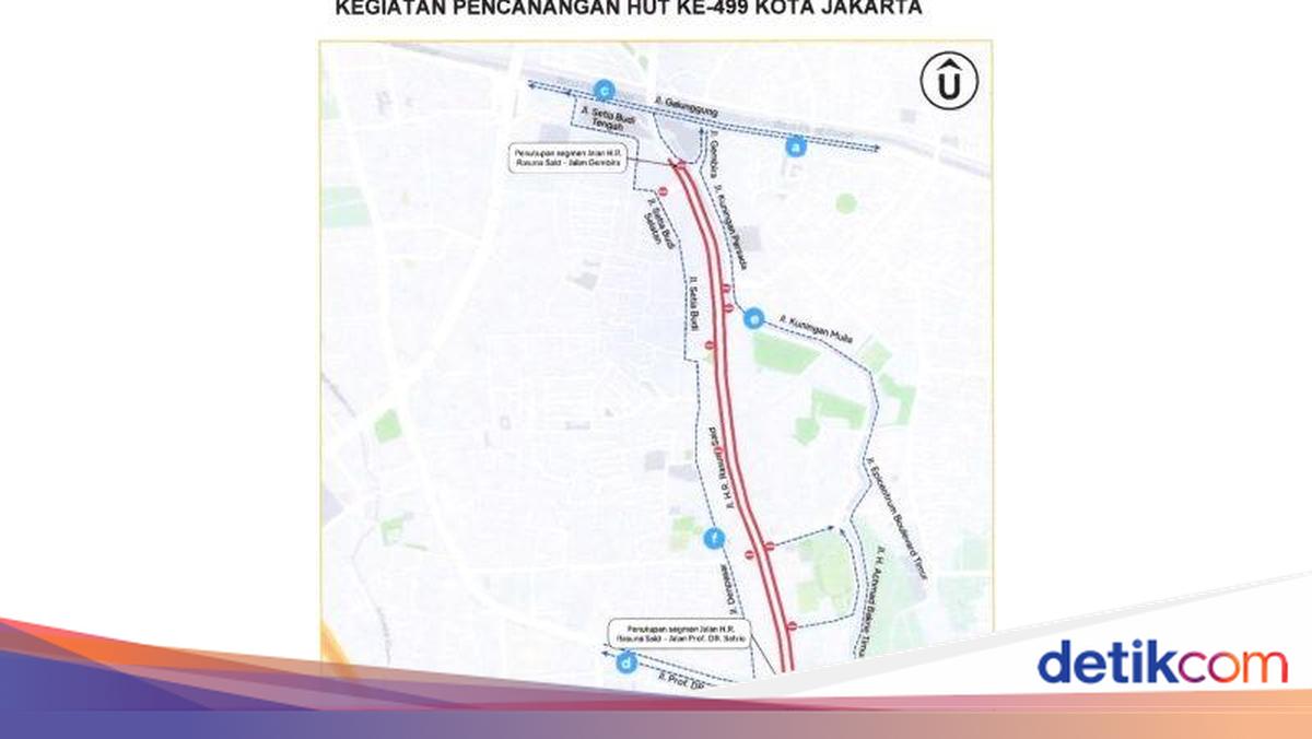 Car-Free Day on Rasuna Said to Begin This Sunday, Effective 05:30-10:00 WIB
