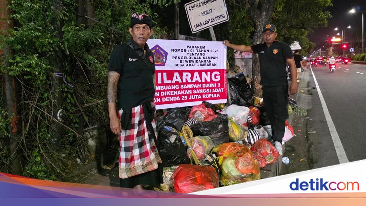 Jimbaran Pecalang Guard Rubbish Bins Until Dawn, 20 Illegal Dumpers Caught
